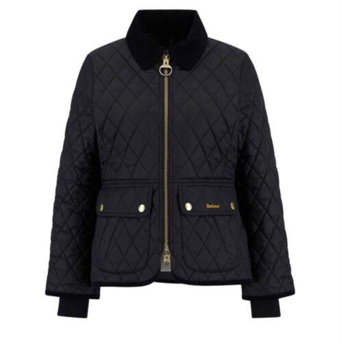 Barbour 巴伯尔 女士 FW26 夹克 Beadnell 黑色绗缝