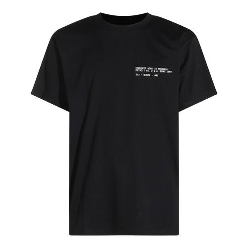 Carhartt WIP 卡哈特 男士 FW26 T恤 PROGRESS 黑色棉质羽毛