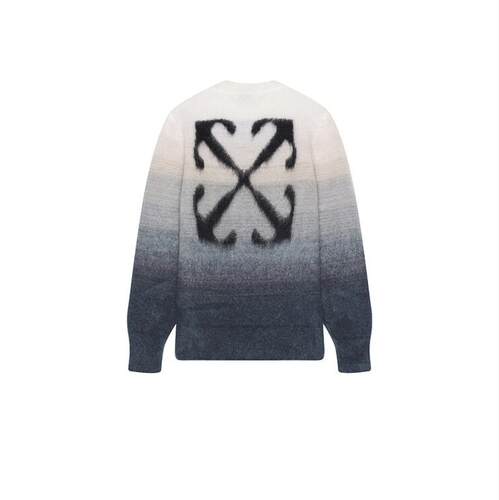Off-White 男士 FW24 毛衣 蓝色  灰白色 Arrow Gradient