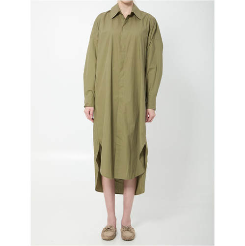 The Frankie Shop 女士 SS26 连衣裙 橄榄绿绿色有机棉