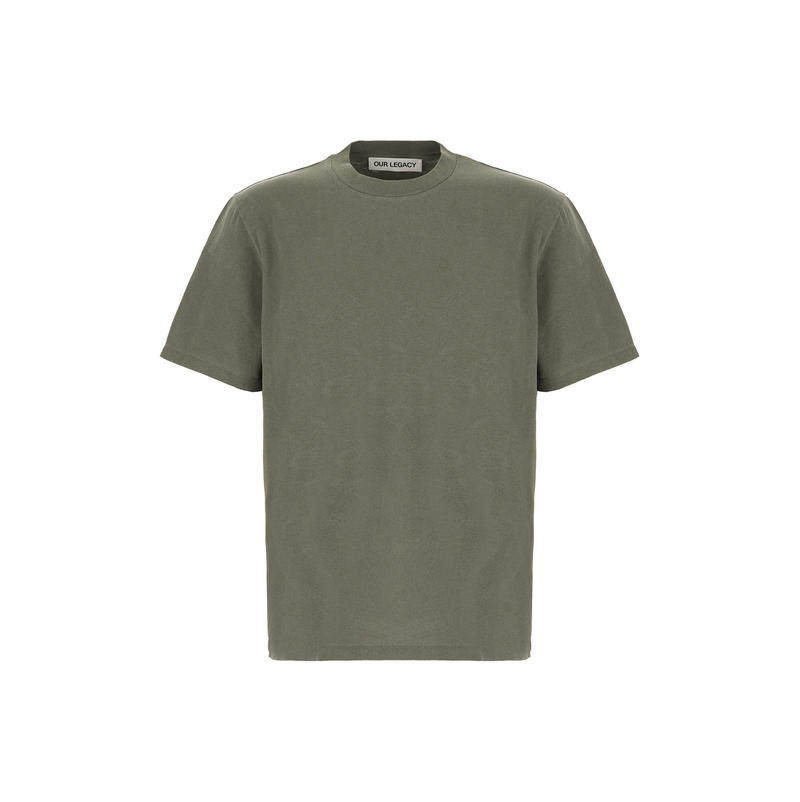 Our Legacy 男士 SS26 T恤 军装风绿色棉质
