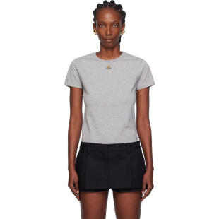 女士 西太后 T恤 灰色 Peru Vivienne Orb Westwood