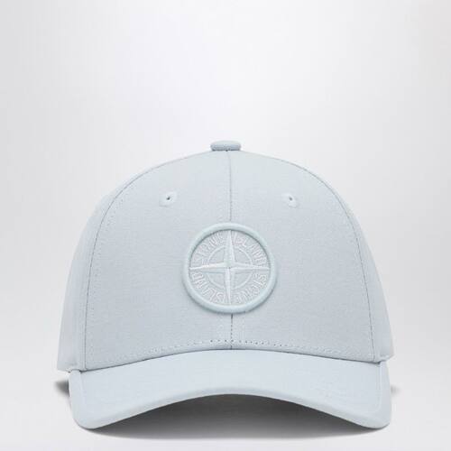 Stone Island 石头岛 男士 SS25 帽子 COMPASS 浅蓝色徽标