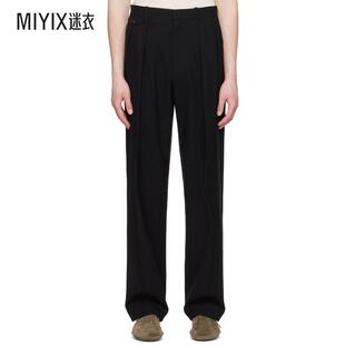 The Row 男士 黑色 Marcello 长裤迷衣时尚