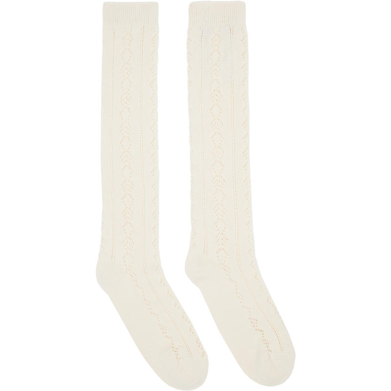 Valentino 男士 袜子 灰白色中筒袜