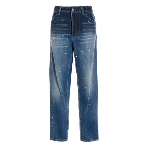DSquared2 D二次方 女士 SS23 牛仔长裤 徽标牛仔裤