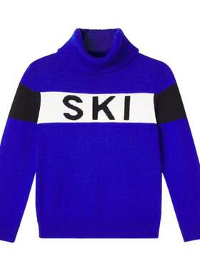 Perfect Moment 男童 毛衣 嵌花羊毛高领童装