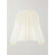 Johnson 荷叶边蕾丝衫 女士 Viviane Ulla 披肩式 上衣 Chantilly