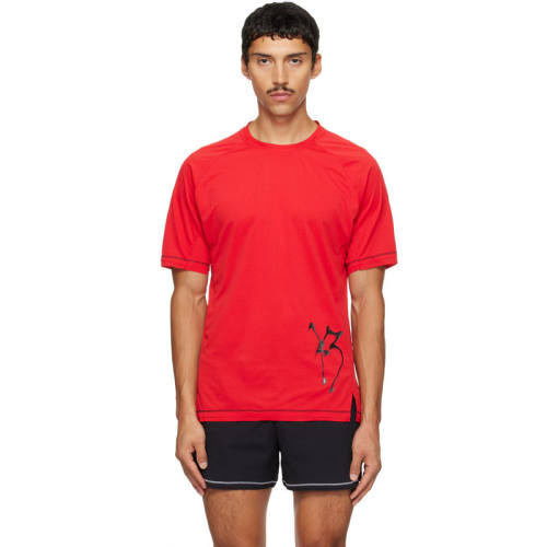 Y-3 男士 T恤 红色 Chito 联名 Graphic Running