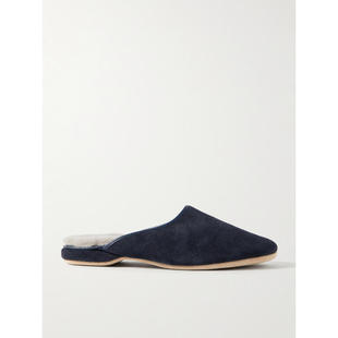 Rose 皮毛内里绒面革便鞋 德里克·罗斯 凉拖 男士 Derek