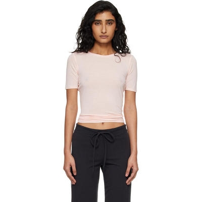 SKIMS 女士 T恤 粉色 Sheer Modal Long