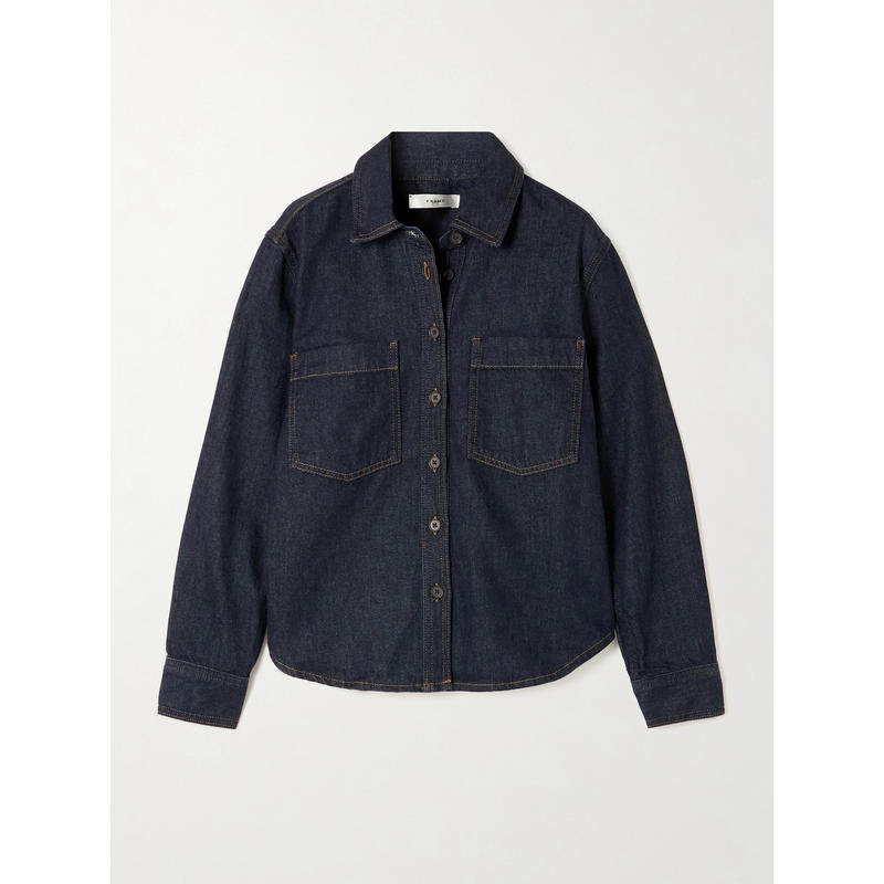 FRAME 女士 SS26 衬衫 光面牛仔布衬衫,女装/女士精品,真丝上装,淘宝优惠券,粉丝福利购,淘宝优惠卷