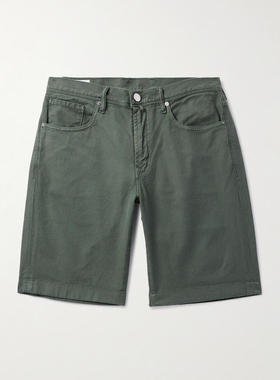 Slowear 男士 FW25 牛仔短裤 Division 蓝色直筒牛仔短裤