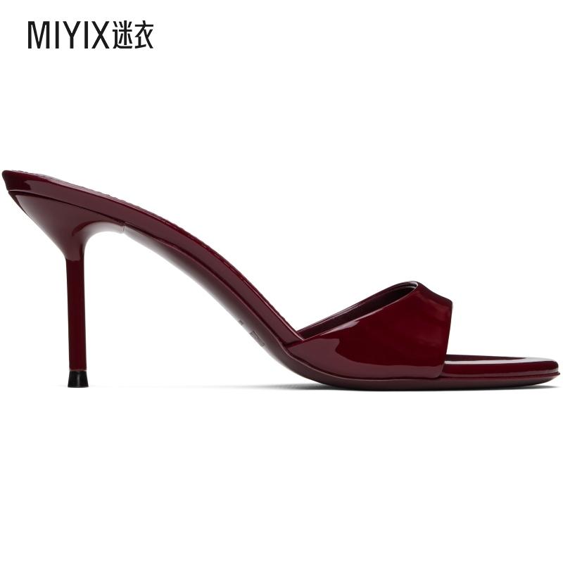 Paris Texas 女款酒红色 Lidia 70 凉鞋 迷衣时尚