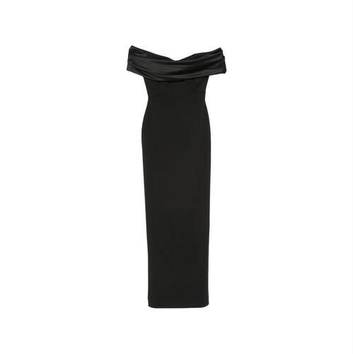 Solace London 女士 FW26 中长连衣裙 黑色连衣裙