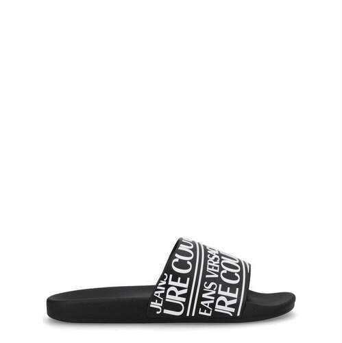 Versace Jeans 范思哲 男士 SS26 凉鞋 ELASTANE 黑色平底鞋