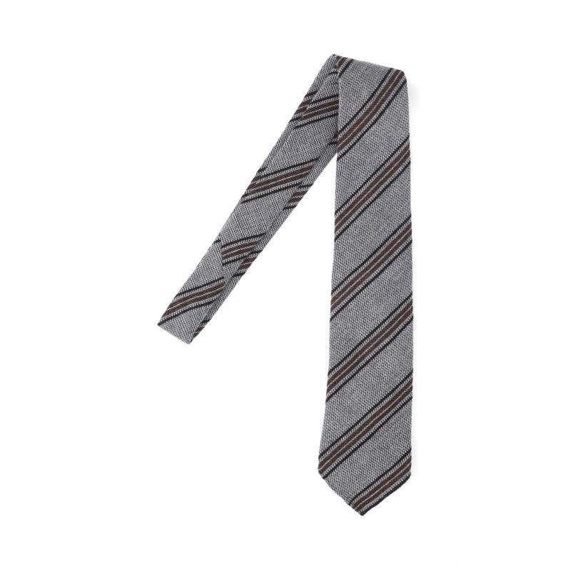 Cesare Attolini 男士 FW25 领带 灰色领带