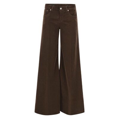 DONDUP 女士 FW25 牛仔长裤 MARLEN 阔腿天鹅绒裤子