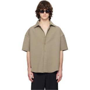 灰褐色短袖 Entire 衬衫 男士 Studios
