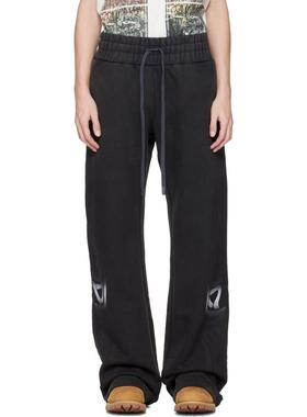 WHO DECIDES WAR BY EV BRAVADO 男士 长裤 黑色 Winged 长裤