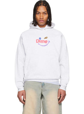 Dime MTL 男士 卫衣 灰色 Winky 连帽衫