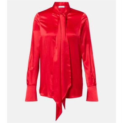 Nina Ricci 莲娜丽姿 女士 上衣 Lavalliere 真丝双绉衬衫