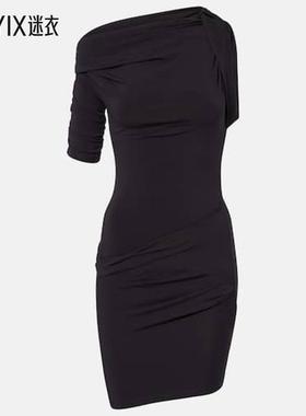 Jacquemus 女款Drapeado 针织迷你连衣裙 迷衣时尚