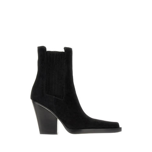 Paris Texas 女士 FW26 短靴 Dallas 黑色绒面革
