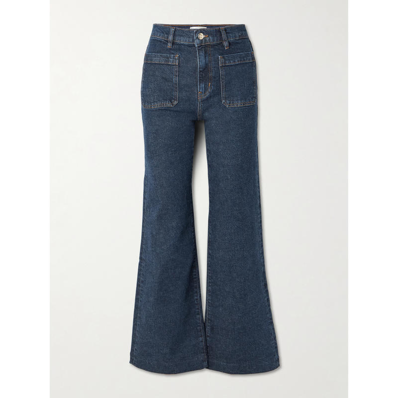 FRAME 女士 26春新品 牛仔长裤 雅致高腰阔腿牛仔裤