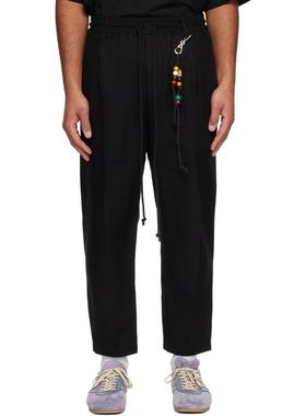 Song For The Mute 男士 长裤 黑色 Tencel Drape 长裤