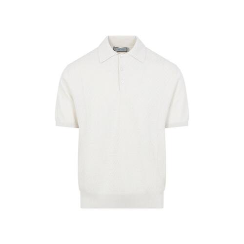 Canali 康钠丽 男士 SS26 POLO衫 Canali 纹理针织 Polo 衫