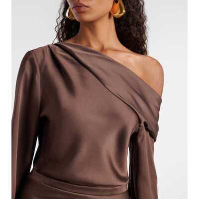 SIMKHAI 女士 短款连衣裙 Cameron 垂褶单肩迷你连衣裙