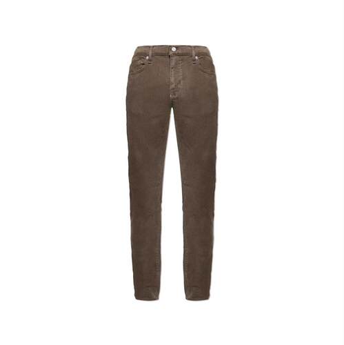 FRAME 男士 SS26 牛仔长裤 L'Homme 修身拉绒斜纹牛仔裤