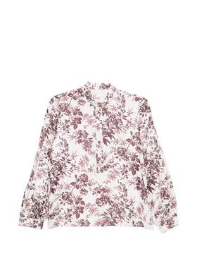 TRAME AUREE 女士 FW26 上衣 印花真丝衬衫