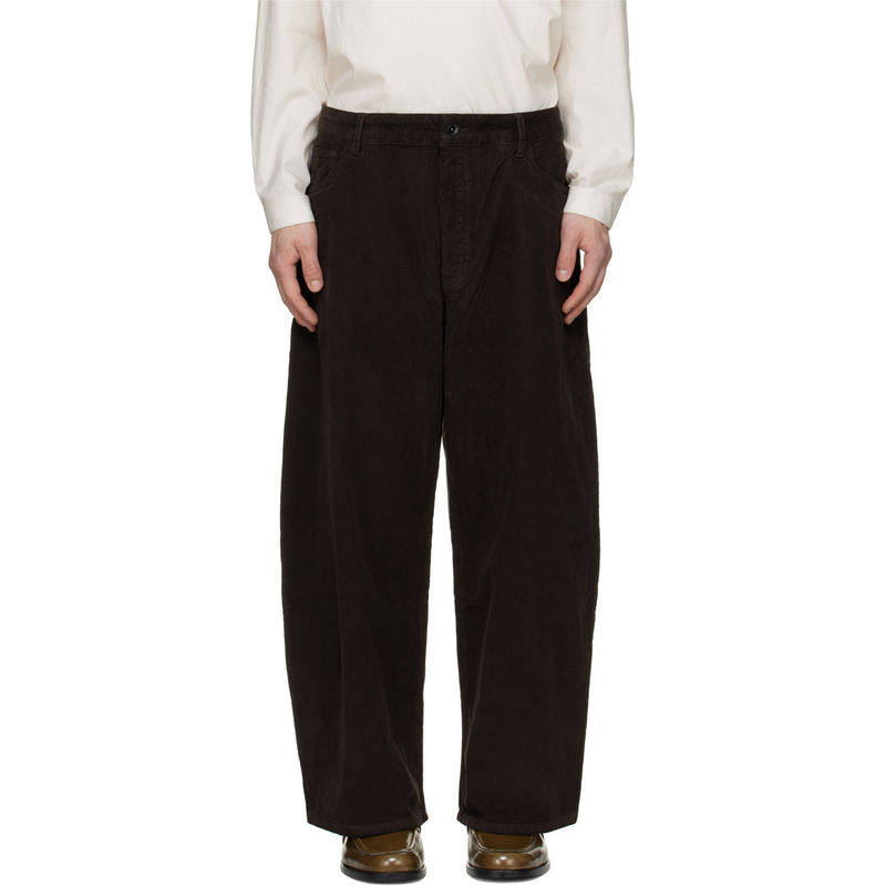 Studio Nicholson 男士 长裤 棕色 Corduroy Wide Leg图片