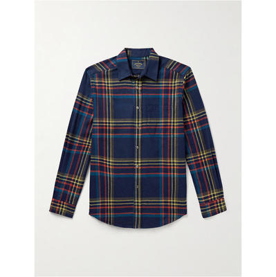 PORTUGUESE FLANNEL 男士 SS26 衬衫 Fontana 格纹棉质法兰绒