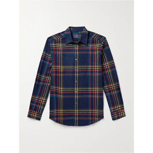 PORTUGUESE FLANNEL 男士 SS26 衬衫 Fontana 格纹棉质法兰绒