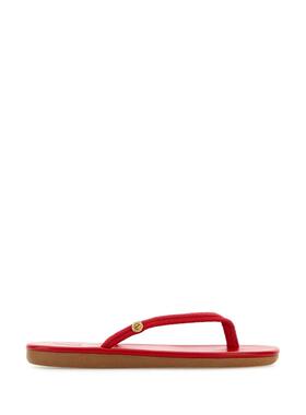 Ancient Greek Sandals 女士 凉拖 Saionara 红色布织夹趾便鞋