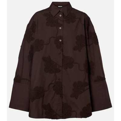 ROTATE 女士 上衣 Lipy 刺绣宽松款棉质衬衫