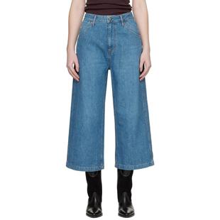 Needles 女士 牛仔长裤 蓝色 Cropped Buggy 牛仔裤