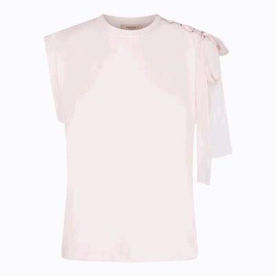 TWINSET 女士 SS26 T恤 浅粉色棉质