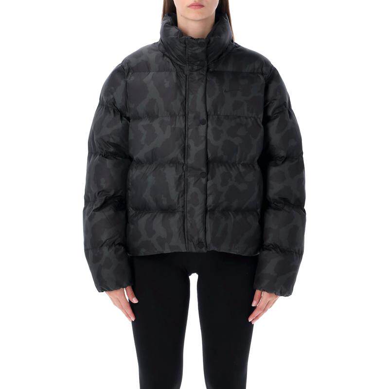 Nike 女士 FW25 夹克 Therma-FIT 黑色蓬松夹克