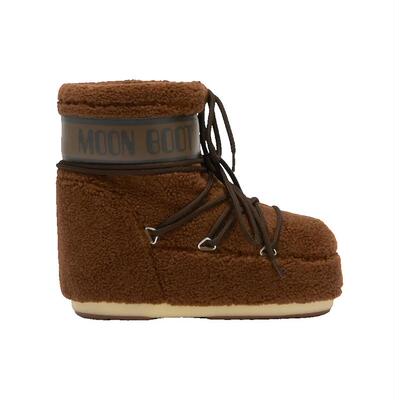 Moon Boot 月亮靴 女士 雪地靴 ICON LOW BROWN FLEECE BOOTS