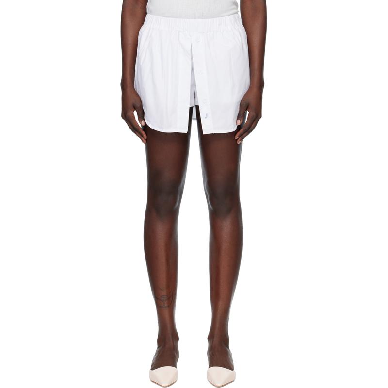 Praying 女士 短裤 独家发售白色 Button Vent 裙裤