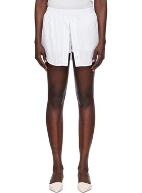 Praying 女士 短裤 独家发售白色 Button Vent 裙裤