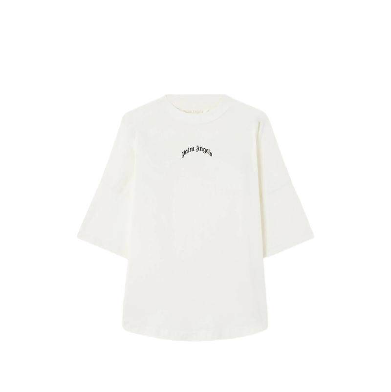 Palm Angels 棕榈天使 女士 SS26 上衣 OVER 曲线徽标T恤
