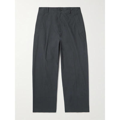 Studio Nicholson 男士 FW25 长裤 Mura 直筒棉质府绸裤子