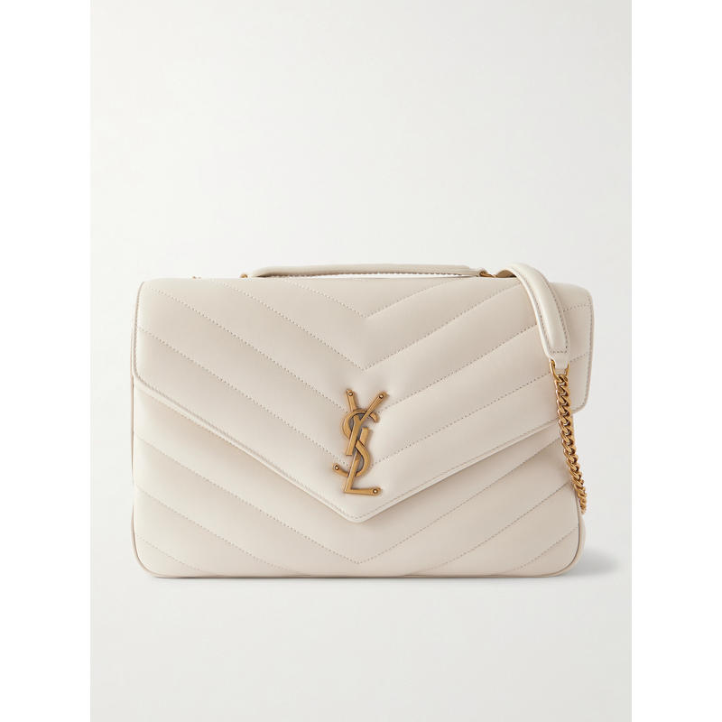 Saint Laurent 女士 SS26 单肩包 LOULOU 大号马特拉塞凸纹小羊皮