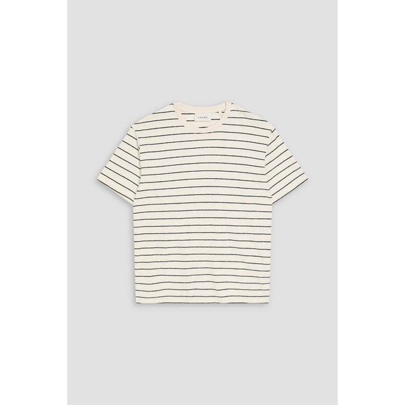 FRAME 男士 T恤 条纹棉针织T恤