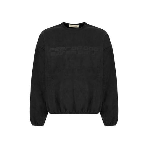 Fear Of God 男士 FW25 卫衣 黑色弹力聚酯运动衫